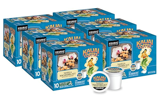 Kauai Coffee Vanilla Macadamia Nut K-Cup