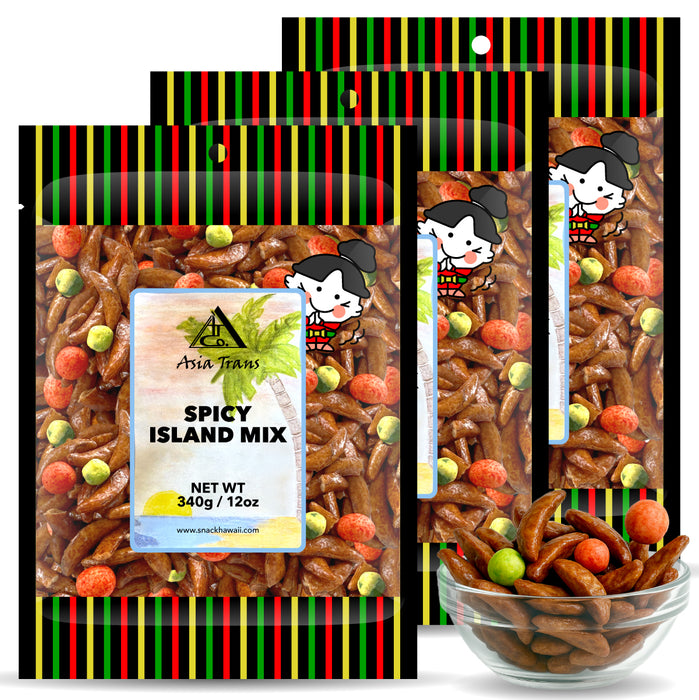 Spicy Island Mix Kakinotane and Wasabi Peas Arare