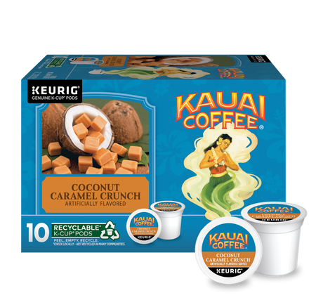 Kauai Coffee Coconut Caramel Crunch Roast K-Cup