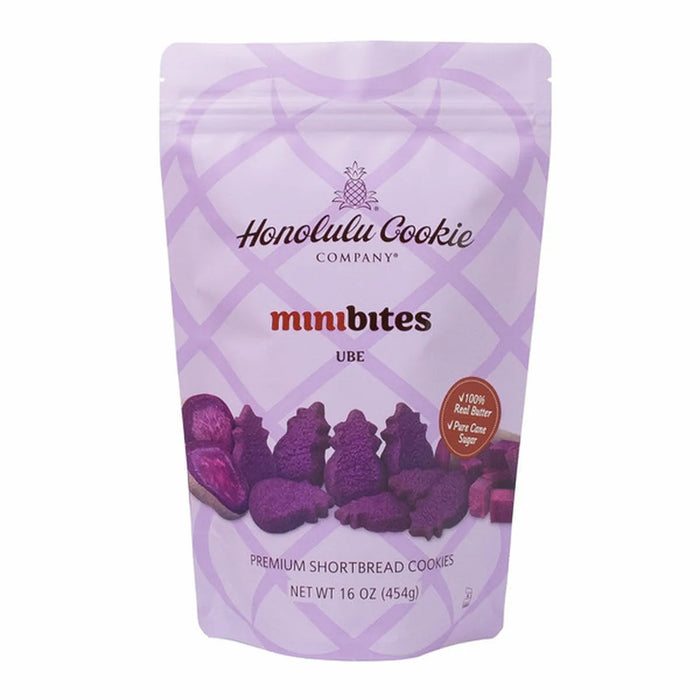 Honolulu Cookie Company Ube Mini Bites Shortbread Cookies