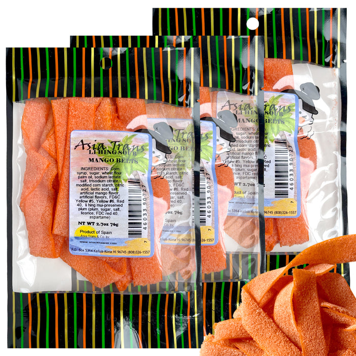 Li Hing Mui Sour Mango Belts