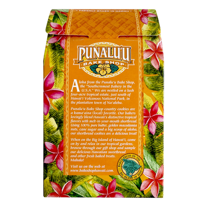 Punalu'u Bakery Gourmet Lilikoi Macadamia Nut Shortbread Cookies