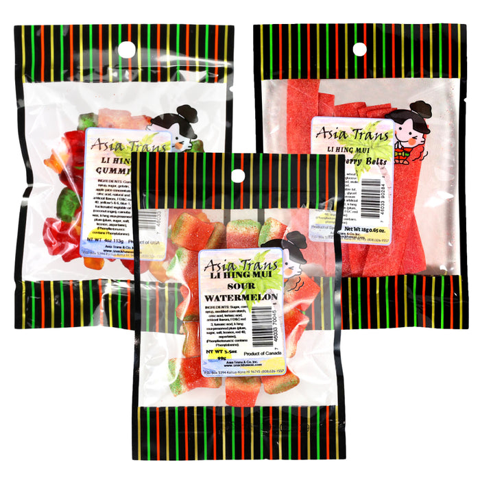 Li Hing Mui Gummy Variety 3-pack