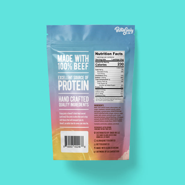 Hawaiian Style Crispy Pepper Beef Jerky