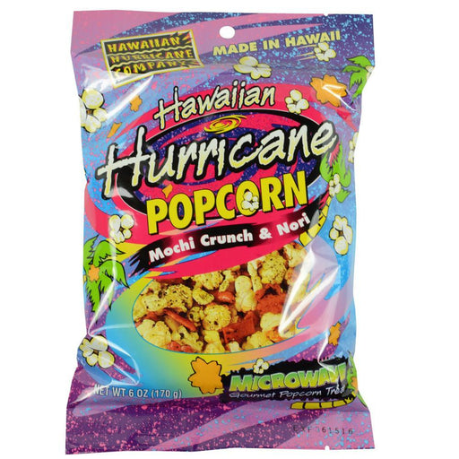 Hawaiian Hurricane Microwave Popcorn with Mochi Crunch and Nori