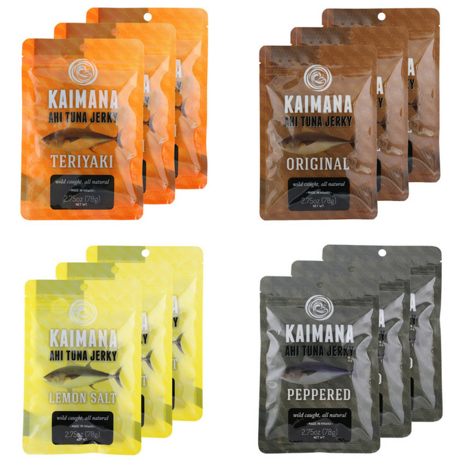 Kaimana Jerky - 12 Pack Tuna Jerky Combo Bundle