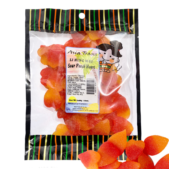 Li Hing Mui Sour Peach Hearts