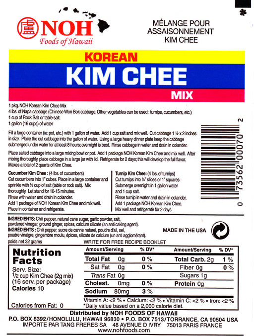 NOH Korean Kim Chee Seasoning Mix (2 pack)