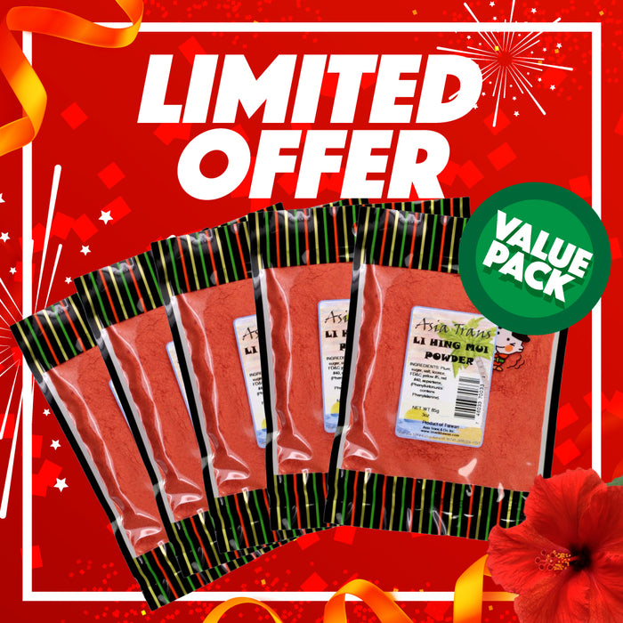 Limited Special - Li Hing Mui Powder 5 Pack