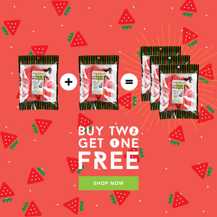 BUY 2 GET 1 FREE - Li Hing Mui Strawberry Belts