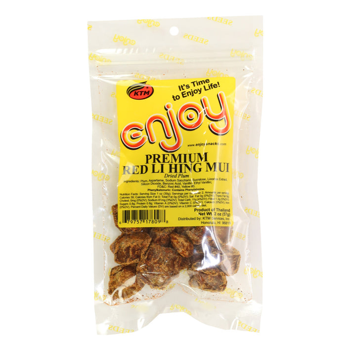 Enjoy Premium Red Li Hing Mui - 2 oz or 6 oz
