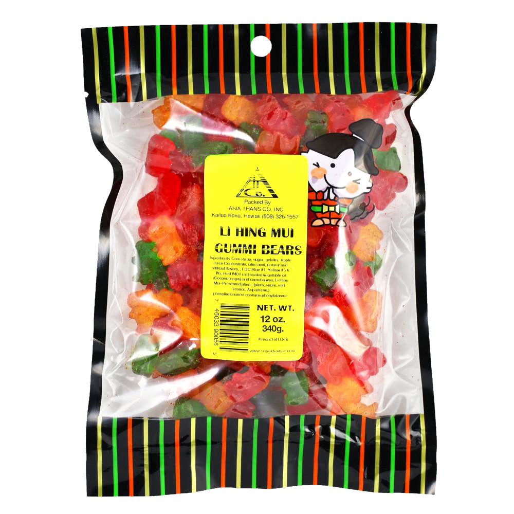Li Hing Mui Gummy Bears: Bear Gummy Candy