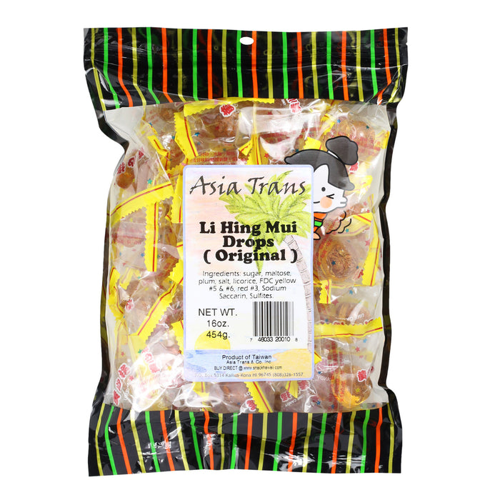 Li Hing Mui Drops (Golden Plum) - 16 oz