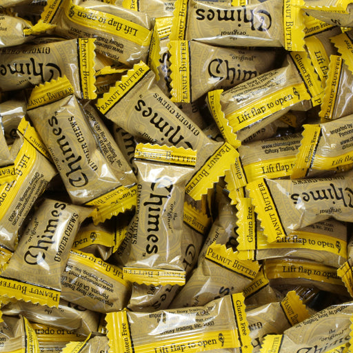Chimes Peanut Butter Ginger Chews individually wrap candy