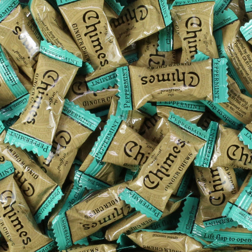 Chimes Peppermint Ginger Chews individually wrap candy