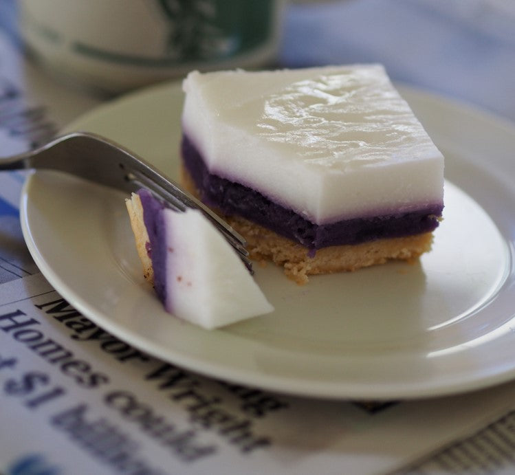 Okinawan Sweet Potato Pie Recipe with Haupia & Macadamia Nuts