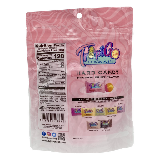 TropiGo Passion Fruit Hard Candy