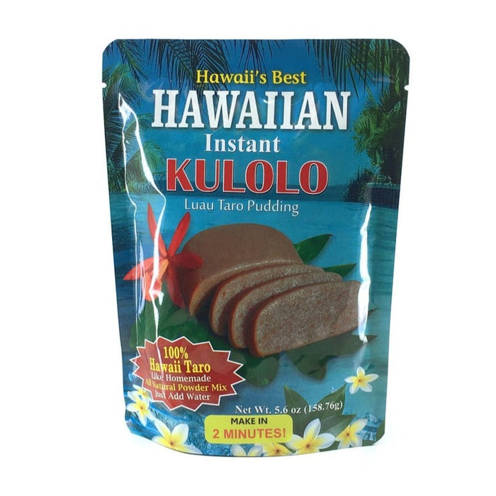 Hawaii's Best Hawaiian Instant Kulolo front of blue bag 