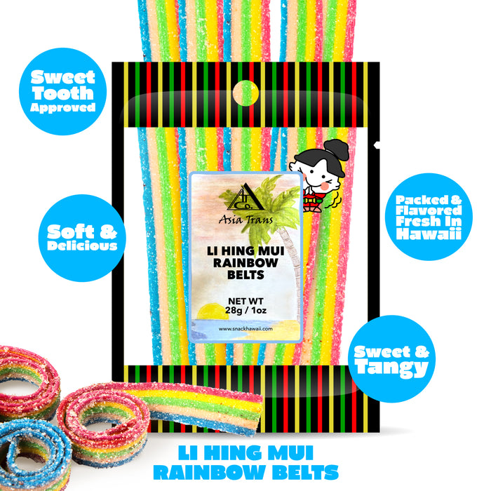 Li Hing Mui Rainbow Belts