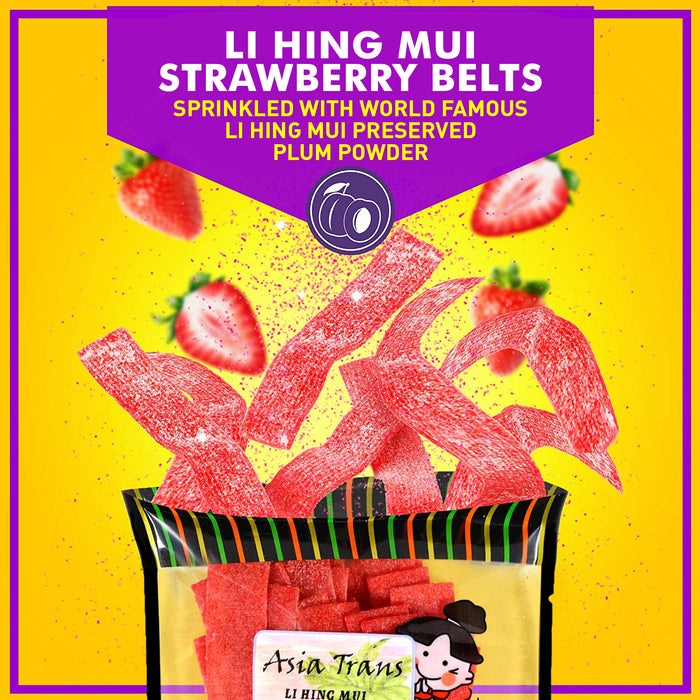 Li Hing Mui Strawberry Belts
