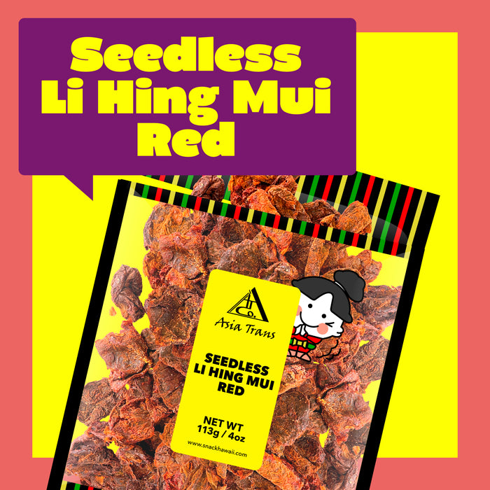 Seedless Li Hing Mui Red 4 oz (Pack of 3)