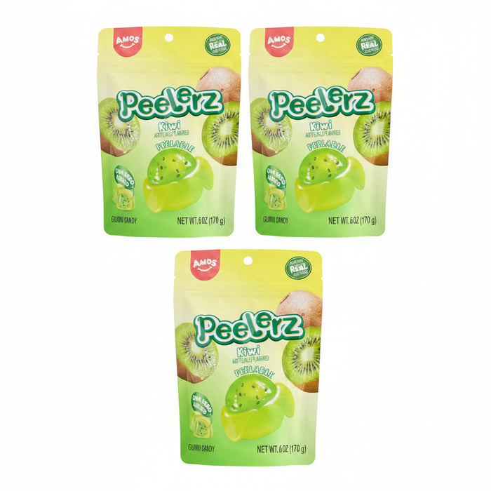 Green Kiwi Peelerz bag on white background