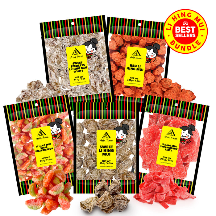 Li Hing Mui Bestsellers Bundle: Best Hawaiian Snacks