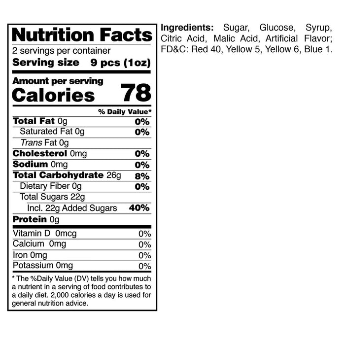 Enjoy Good Luck Strawberry Candy Leis nutrition facts