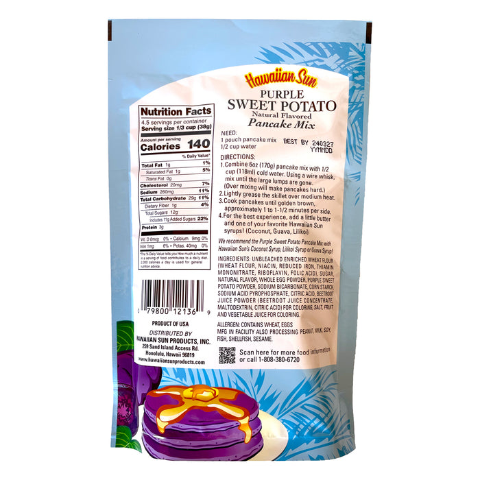 Hawaiian Sun Purple Sweet Potato Pancake Mix