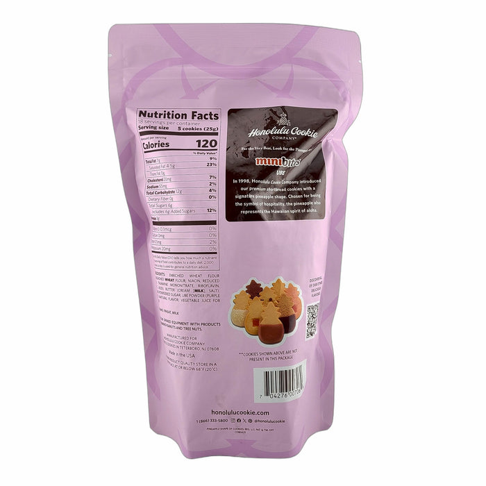 Honolulu Cookie Company Ube Mini Bites Shortbread Cookies