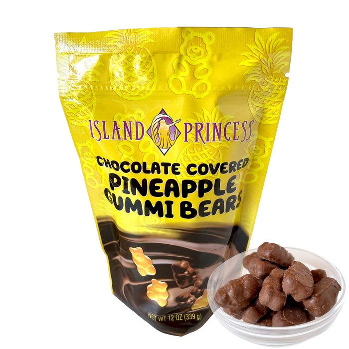 Island Princess Chocolate Covered Pineapple Gummi Bear