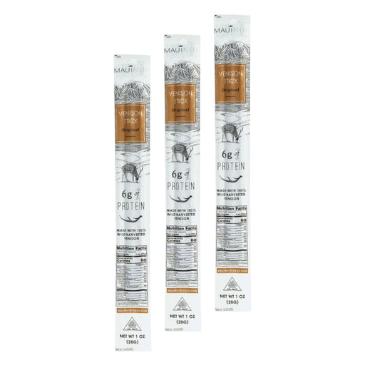 Maui Nui Venison Original Sticks - 3 pack