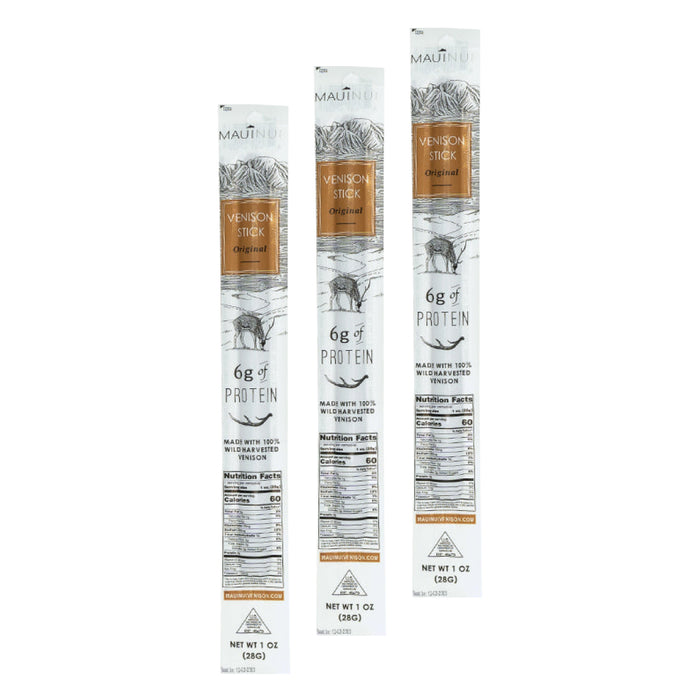 Maui Nui Venison Original Sticks - 3 pack