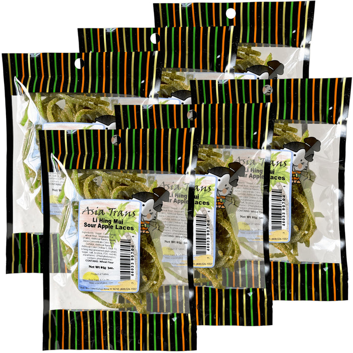 Li Hing Mui Sour Apple Laces