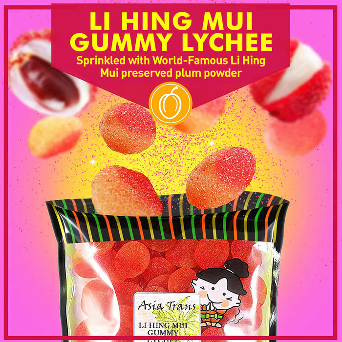 Li Heling Asia Trans & Co's Li Hing Mui Gummy Lychee at Snack Hawaii