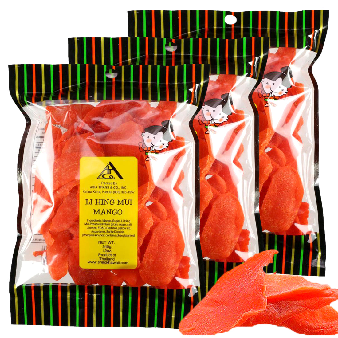 Li Heling Li Hing Mui Mango | Hawaiian Snacks | Li Hing Mui Candy