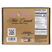 Box of Island Princess Mele Crunch Chocolate Toffee Crisps with nutrition facts label and QR code.