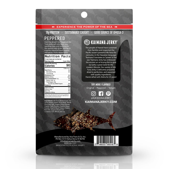 Peppered Ahi Tuna Jerky