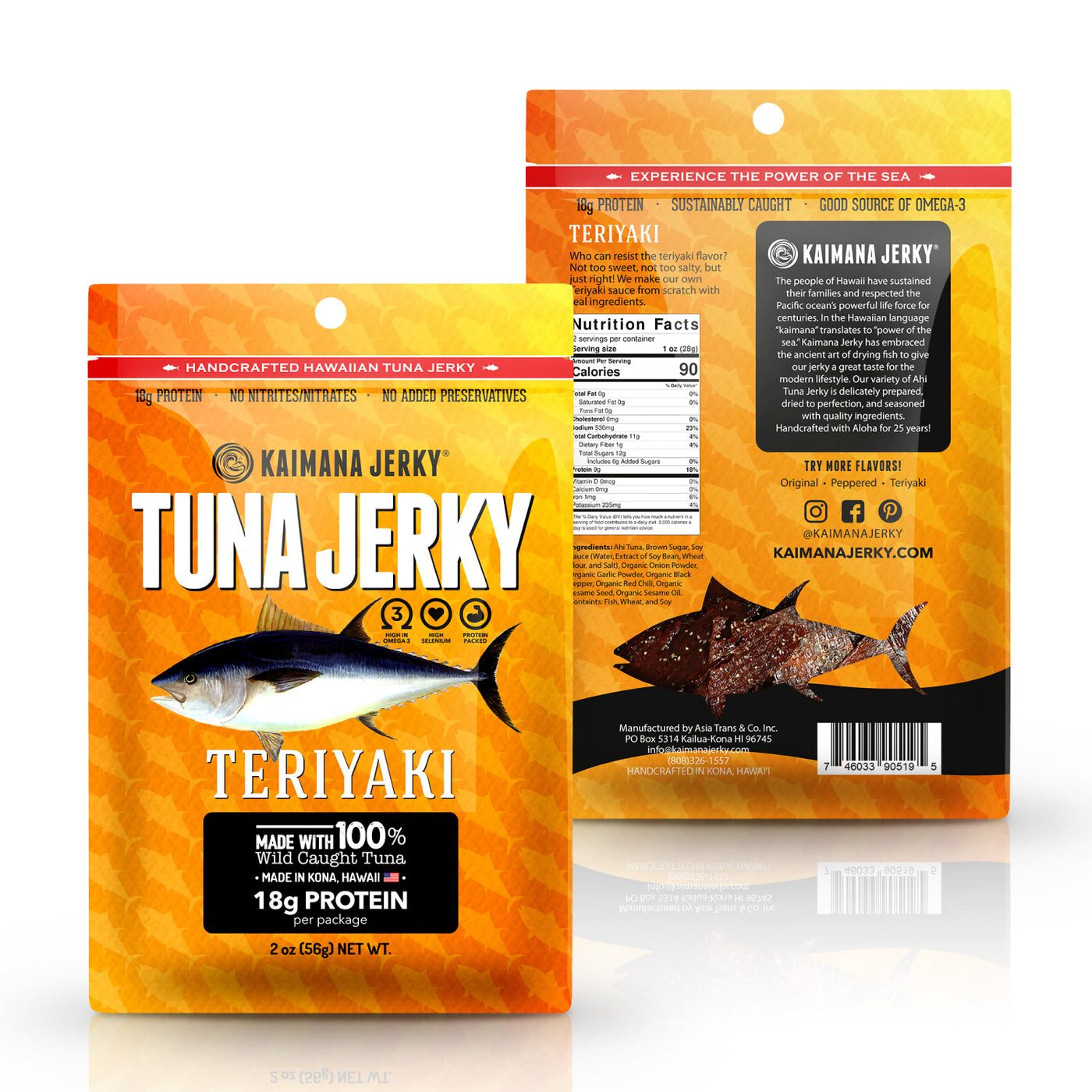 Teriyaki Ahi Tuna Jerky Seafood Snacks Hawaiian Snacks — Snack Hawaii