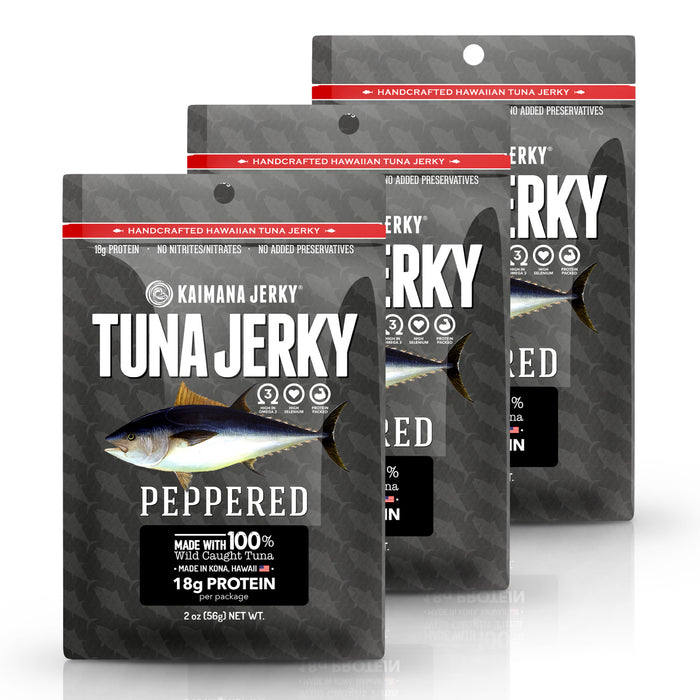 Peppered Ahi Tuna Jerky