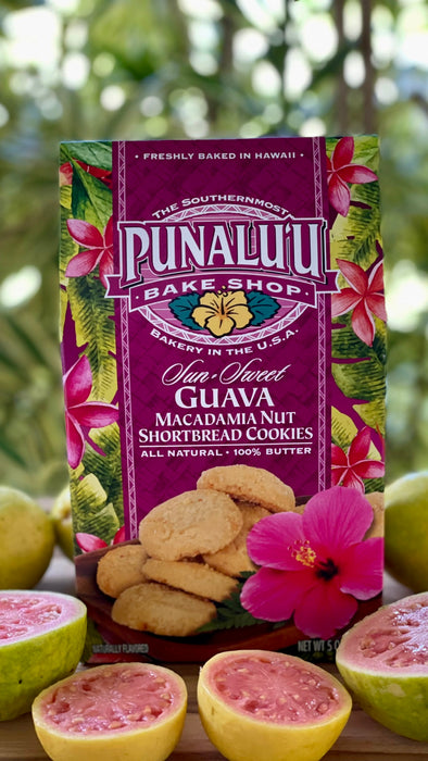 Punalu'u Bakery Guava Macadamia Nut Shortbread Cookies