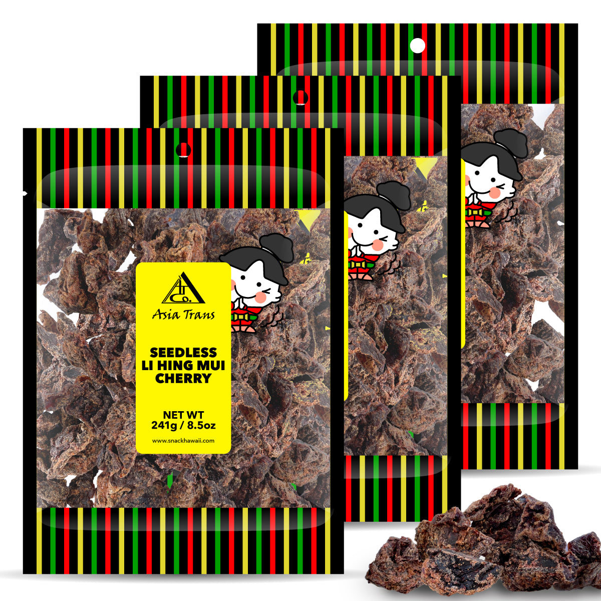 Seedless Li Hing Mui Cherry - Authentic Hawaiian Snack | Snack Hawaii