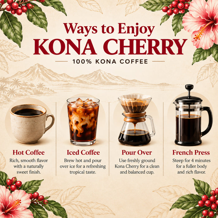 Ways to enjoy kona cherry coffee chart