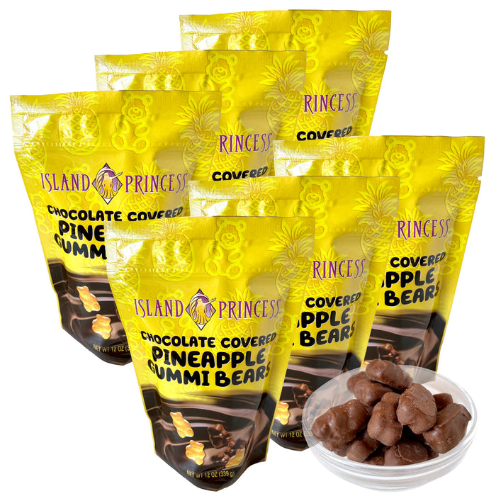Island Princess Chocolate Covered Pineapple Gummi Bear