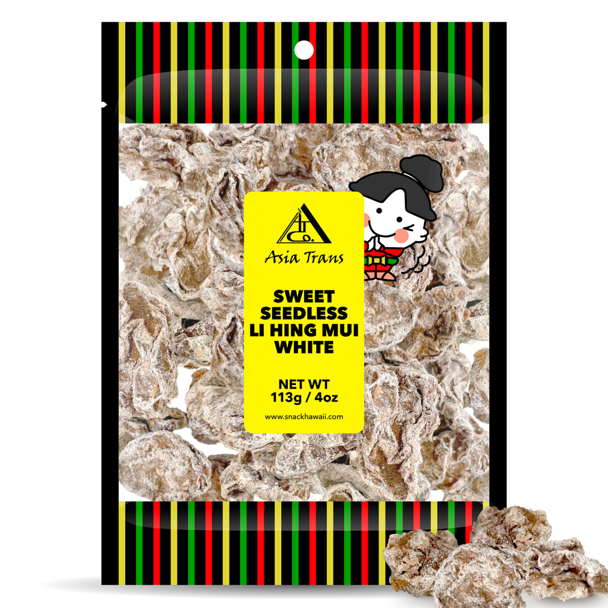 Sweet Seedless Li Hing Mui - Dried Plum Candy | Snack Hawaii