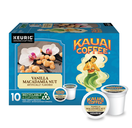 Kauai Vanilla Macadamia Nut K-Cups | Hawaiian Brew