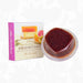 Hawaii Fruit Paste by Maui Fruit Farms, featuring a box of the product next to a clear plastic container filled with dark red fruit paste, set against a light gray background with faint floral patterns.
