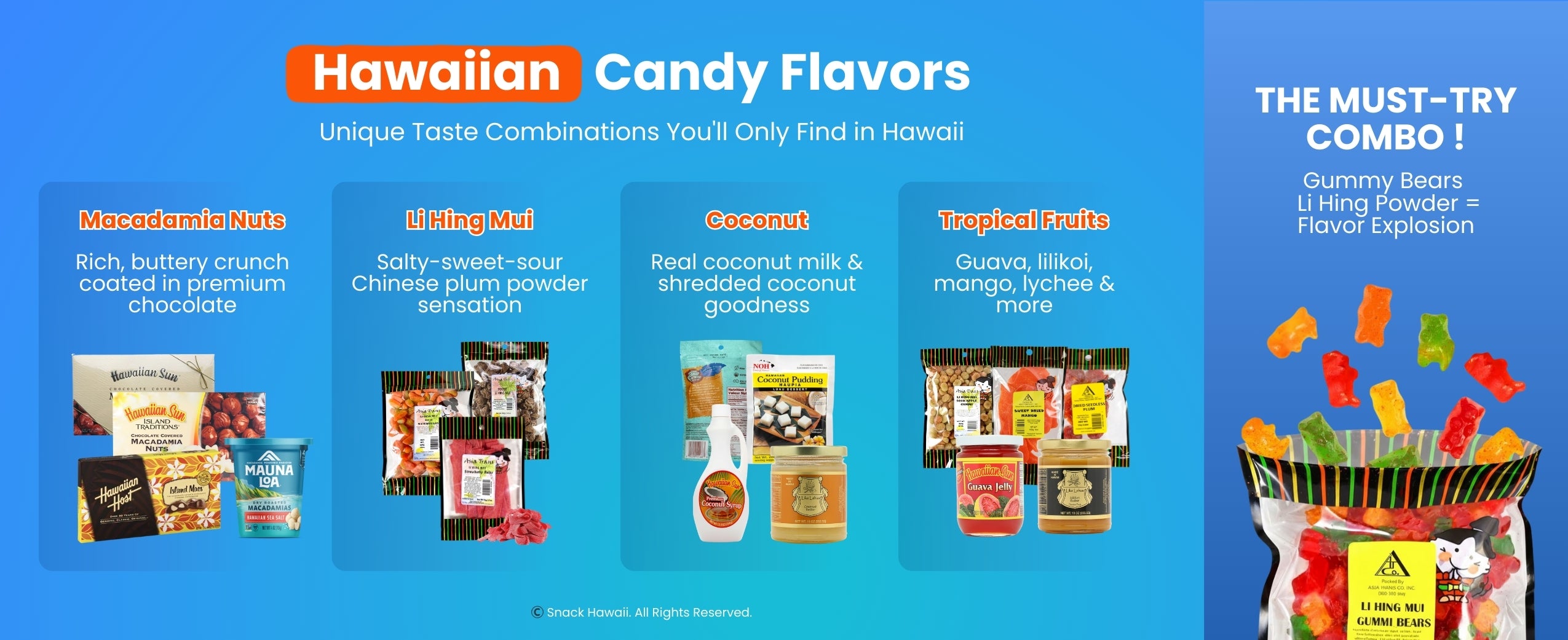 Hawaiian Candy Flavors