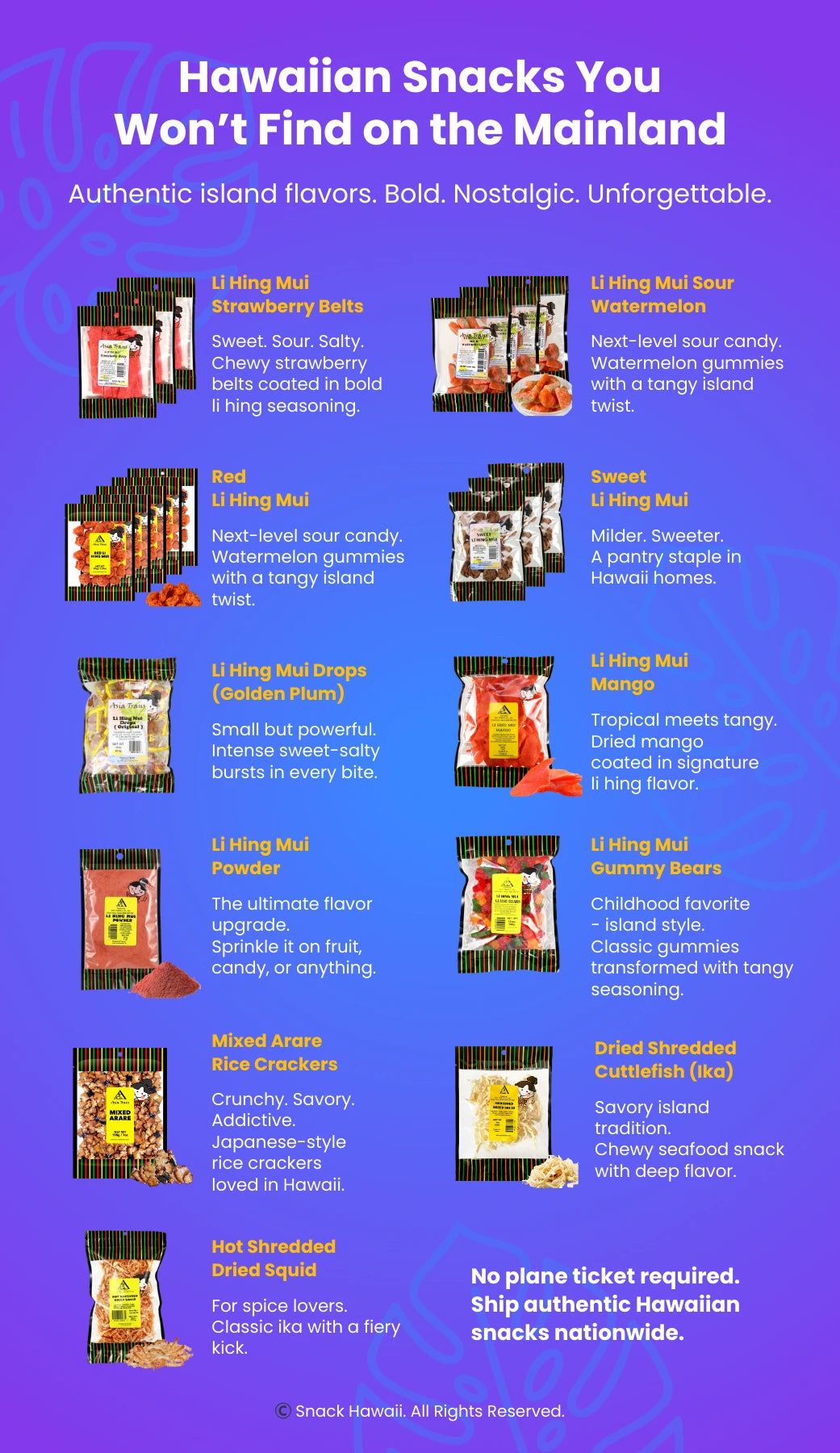 11 Hawaiian Snacks You Won’t Find on the Mainland