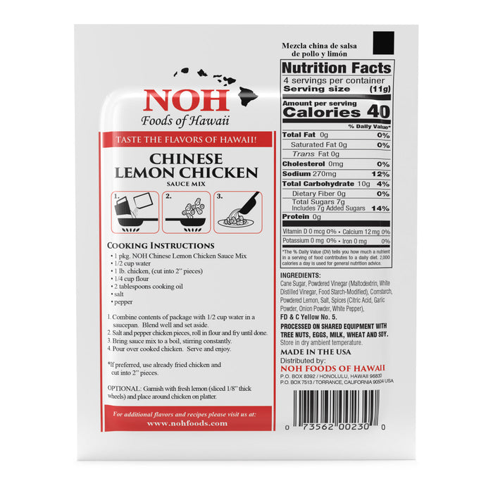 NOH Chinese Lemon Chicken Seasoning Mix